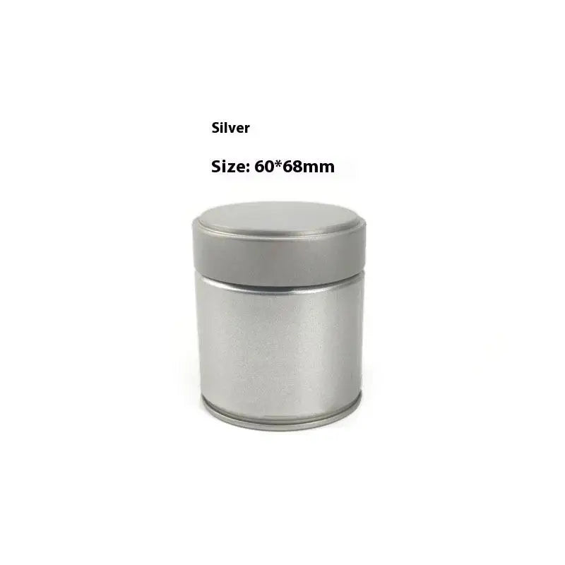 1 Pcs Portable Mini Matcha Powder Can Thick Tinplate Tea Sealed Jar Spice Storage Box Container Box Kitchen Gadgets Household Peaceful Pleasures Health and Wellness A1