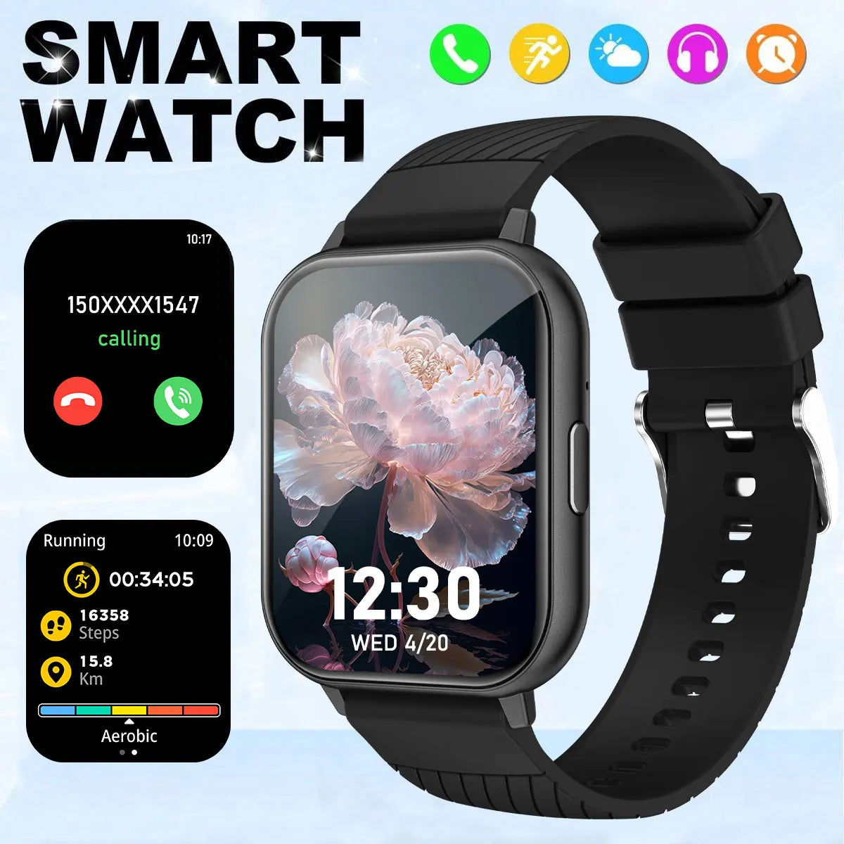 LOMAXFR Smart Watch 1.83" HD – Calls, Sports & Custom Dials