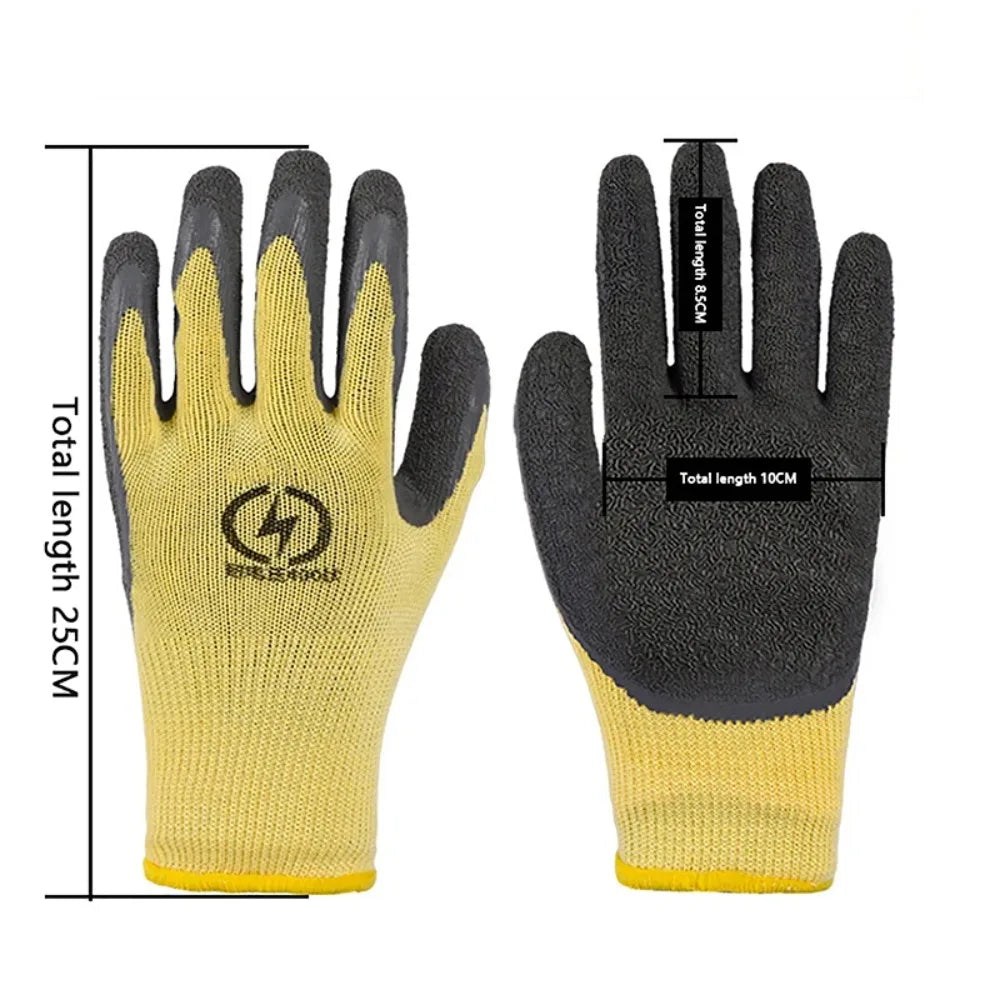 400V Electrician Work Gloves Flexible Nonslip Anti-electricity Gloves Wear-resistant Protective Gloves Hand Protection Peaceful Pleasures Health and Wellness