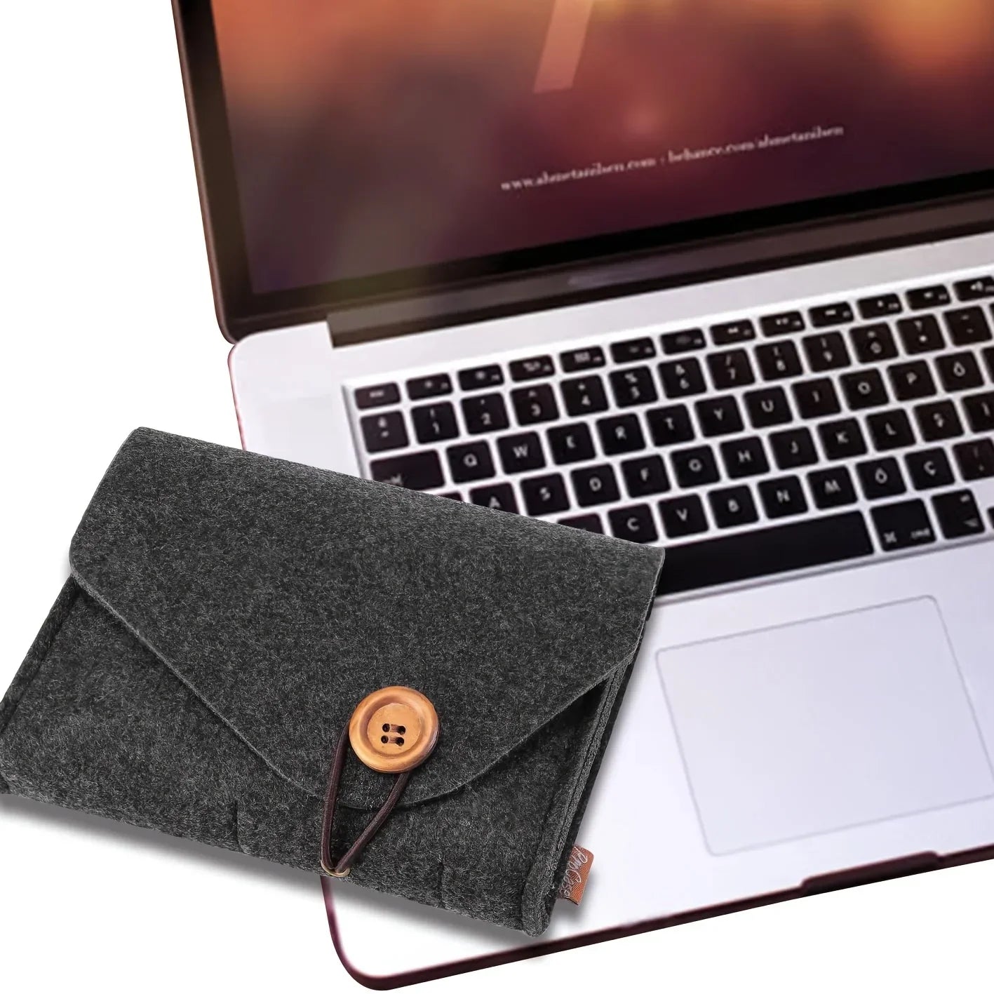 Portable Felt Electronics Organizer – USB Cable & Adapter Case Electronics Travel Organizer Peaceful Pleasures Health and Wellness