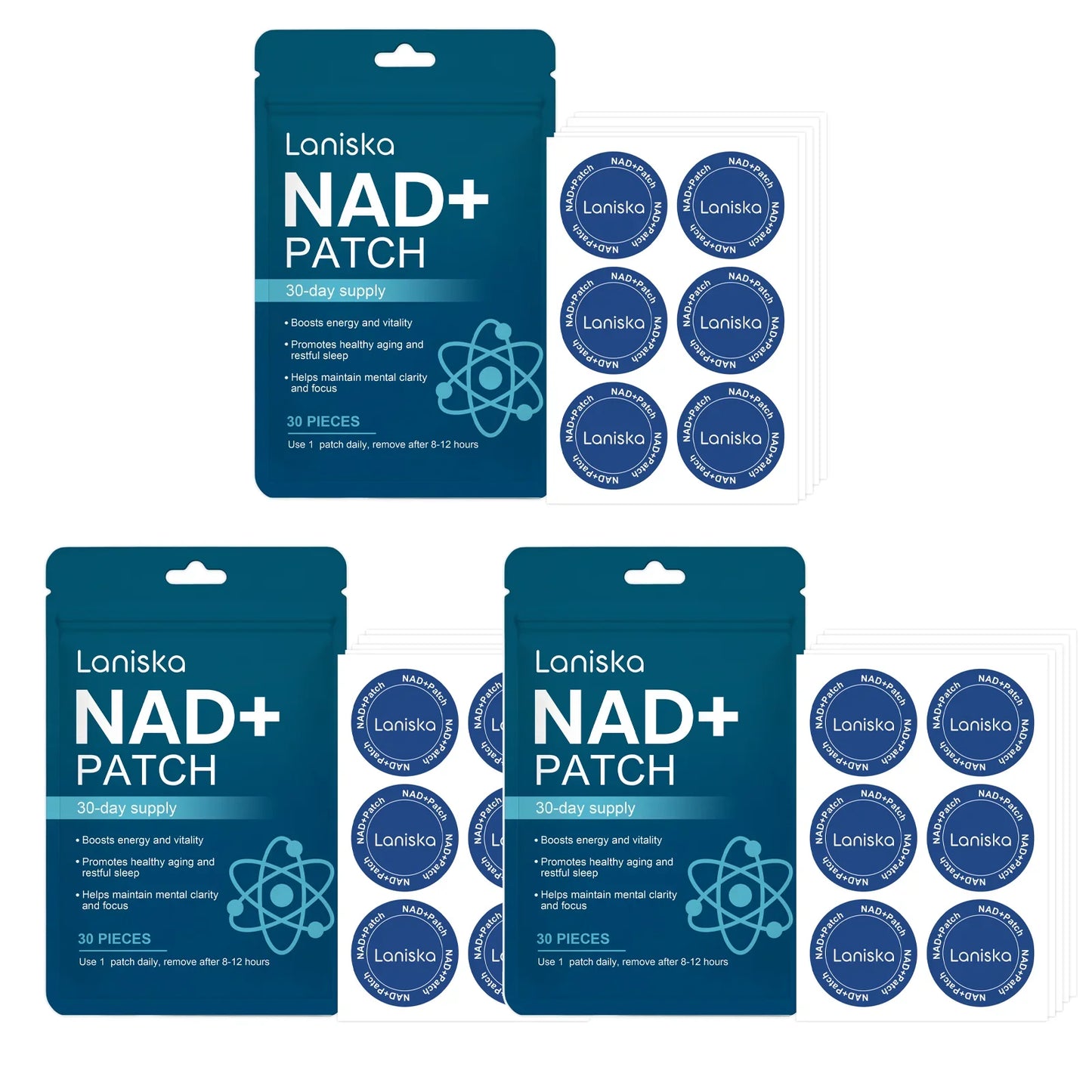 NAD+ Body Care Patches 30pc – Breathable & Long-Lasting