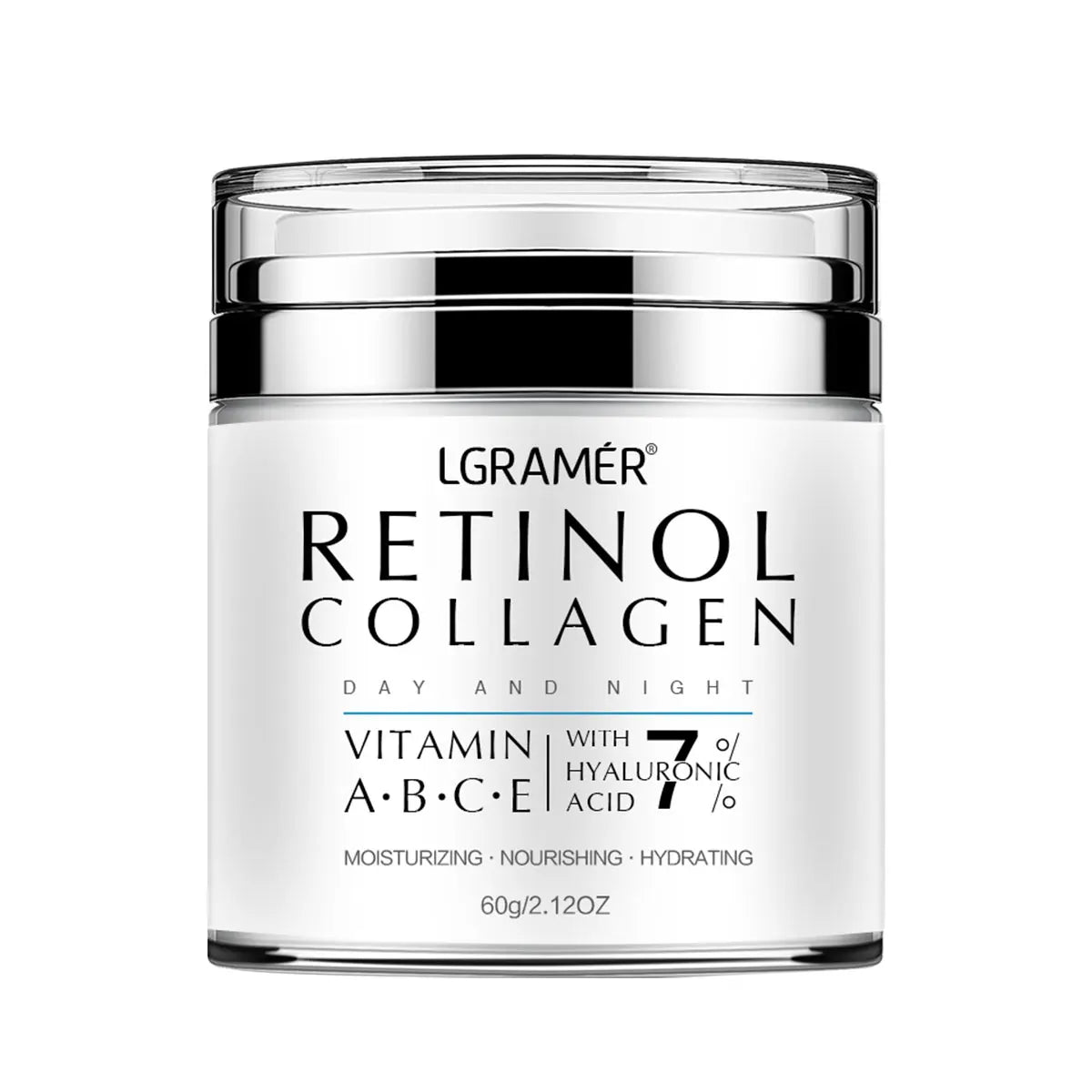 Retinol Anti-Aging Face Cream – Collagen & Hyaluronic 60g Peaceful Pleasures Health and Wellness 60g