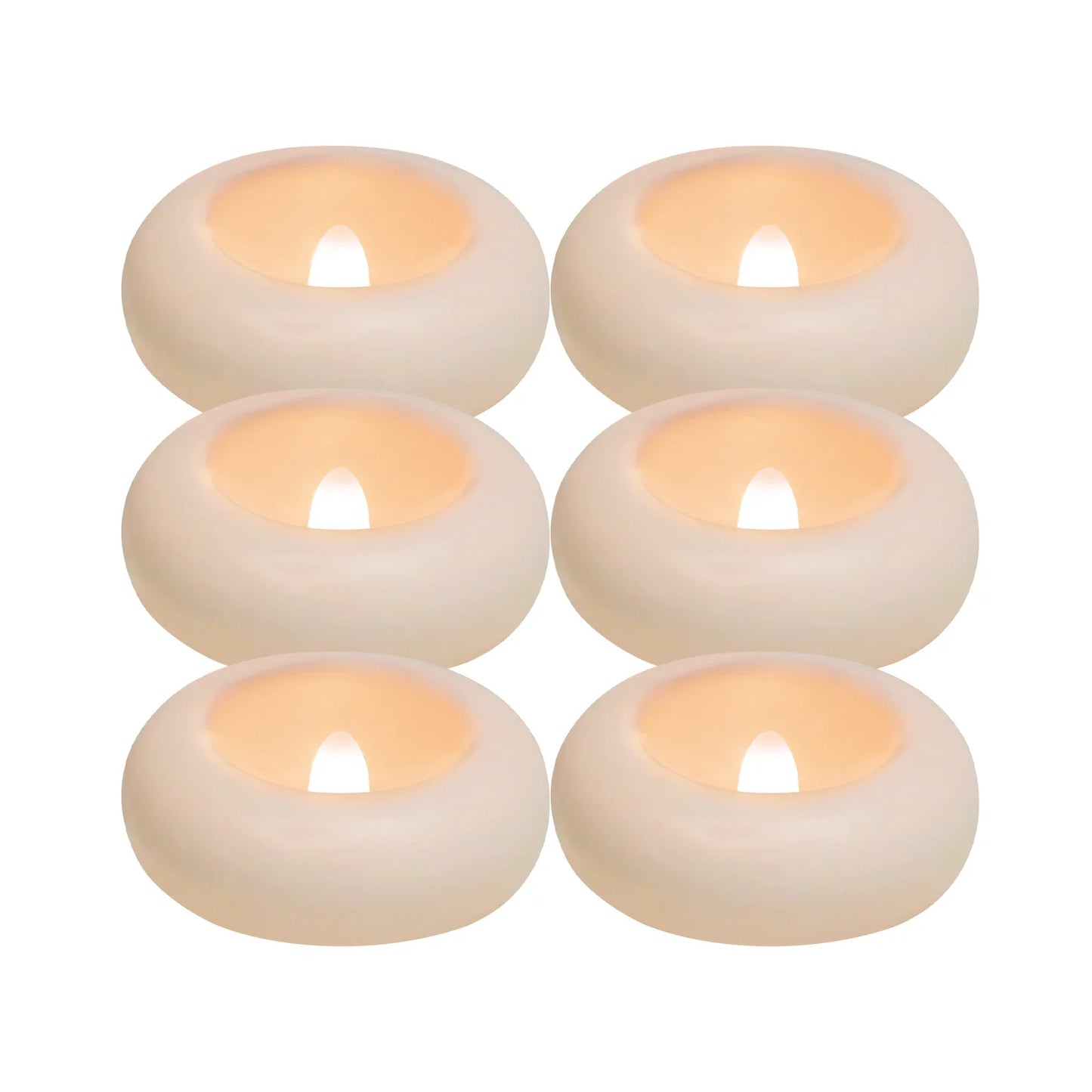 6-24 Pack Flameless LED Floating Candles Battery Operate Waterproof Tealights for Vases Wedding Party Pool Bathtub Decor Peaceful Pleasures Health and Wellness 6 Pcs