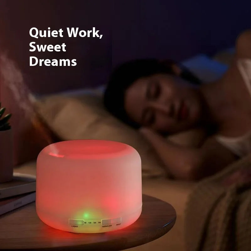 500ml Aroma Diffuser & Humidifier with Colorful Night Light