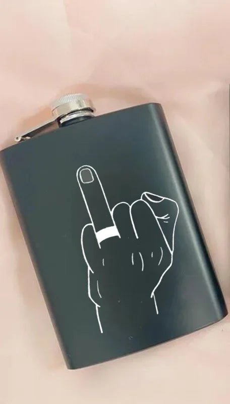 Mr & Mrs Ring Finger Flask | Bachelorette Bridal Wedding Gift Novelty Flask Peaceful Pleasures Health and Wellness men