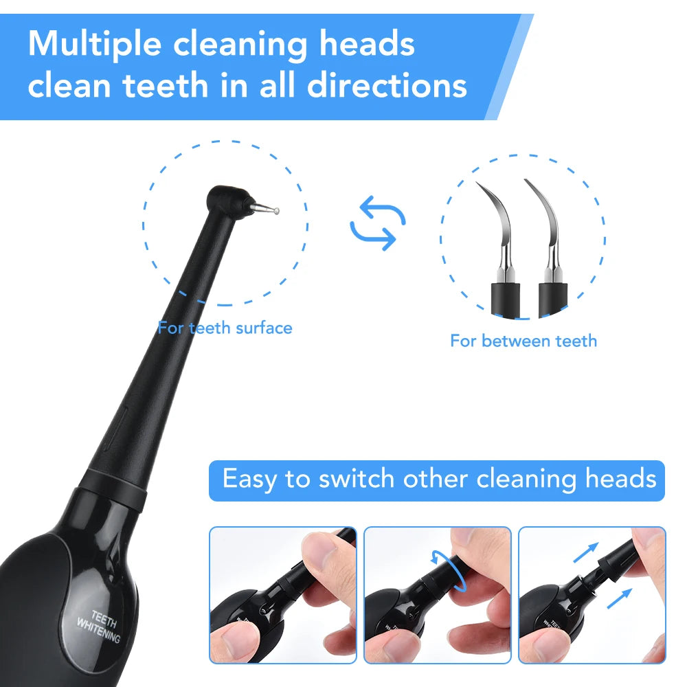 Teeth Tartar Remover Electric Sonic Dental Calculus and Plaque Remover With LED Light Teeth Whitening Kit Dental Tools At Home Peaceful Pleasures Health and Wellness