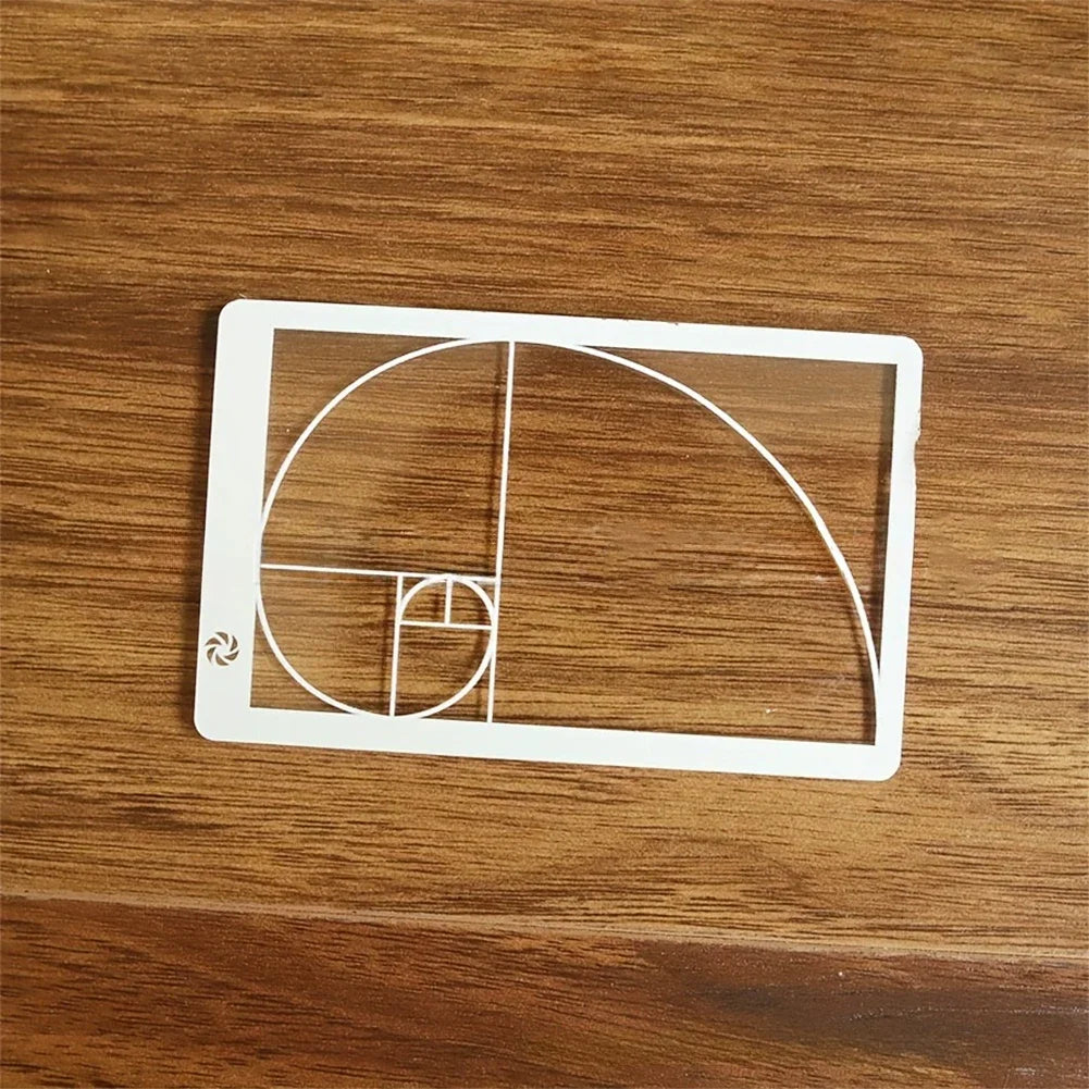 Golden Ratio Viewfinder Ruler | Fibonacci Composition Art Tool