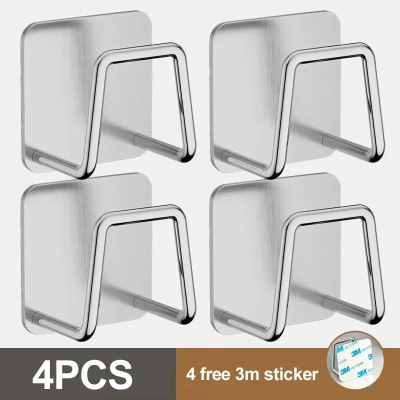 Stainless Steel Wall-Mounted Sponge Holder & Kitchen Rack