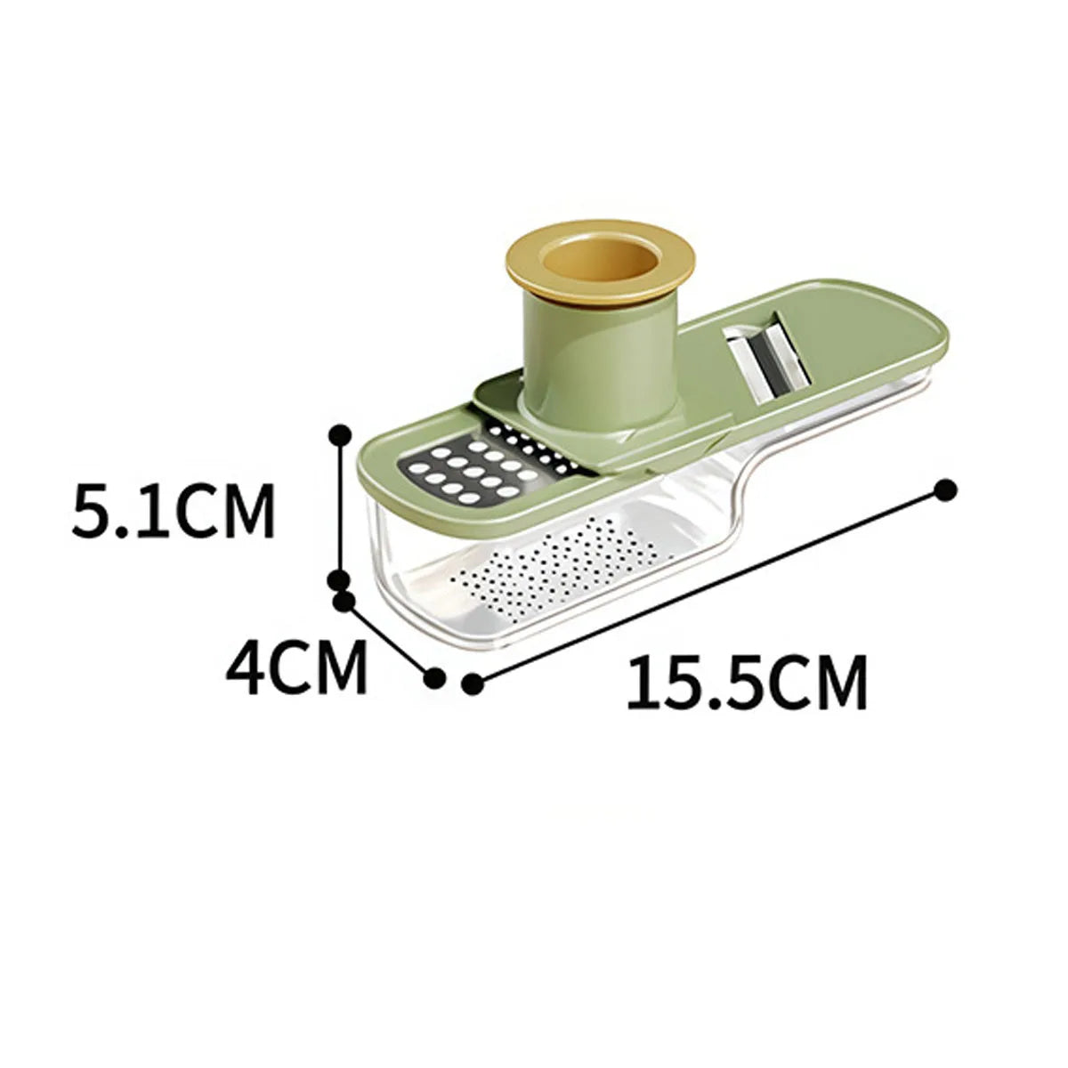  1Pcs 3-in-1 Multifunctional Manual Ginger and Garlic Grinder Home Kitchen Slicer All Grinder Kitchen Tools Peaceful Pleasures Health and Wellness green