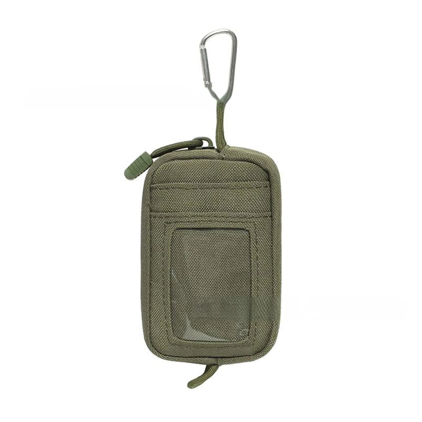 Outdoor Travel Mini Key Bag Water Resistant Nylon Pouch Travel Storage Bag for Man and Woman Wallet Peaceful Pleasures Health and Wellness Army Green