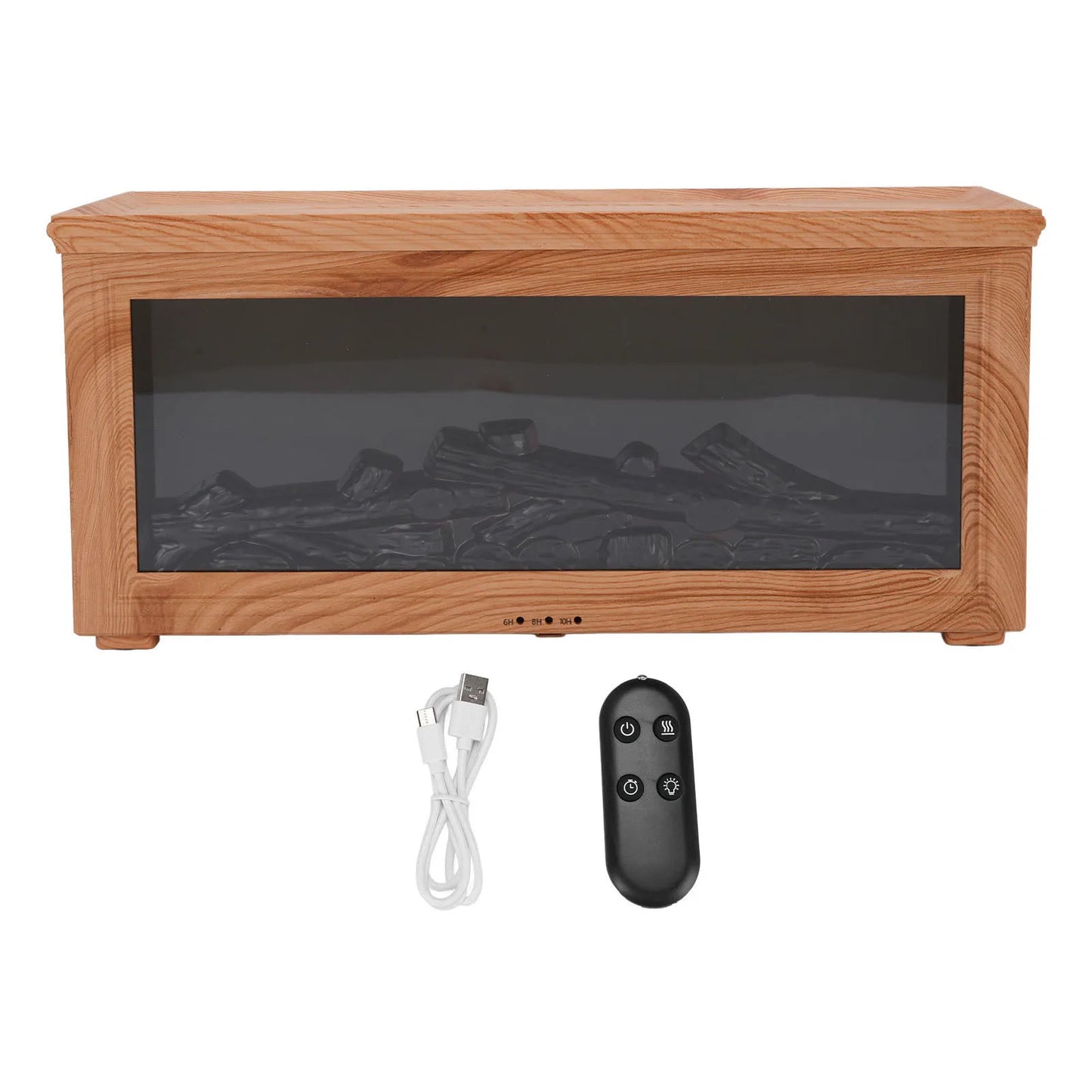 Water Tank Wood Grain Fireplace Aromatherapy Diffuser Simulation