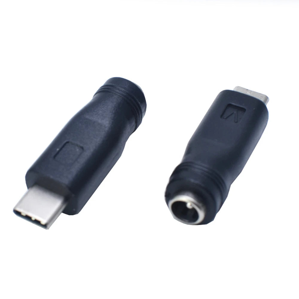 2PC DC Power Adapter Converter 5.5x2.1mm Female Jack to USB Type C Male Connector Peaceful Pleasures Health and Wellness