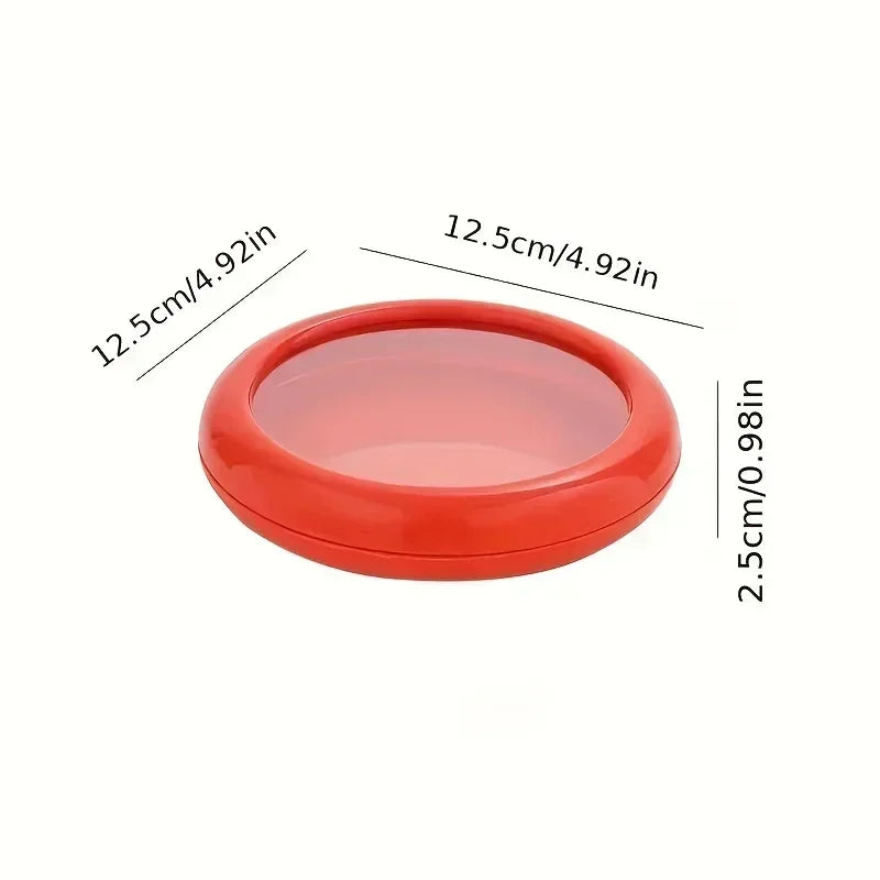 1/4Pcs Onion Storage Avocado Saver Holder Reusable Storage Containers Avocado keeper Tomato Saver and Lemon holder for Fridge Peaceful Pleasures Health and Wellness red
