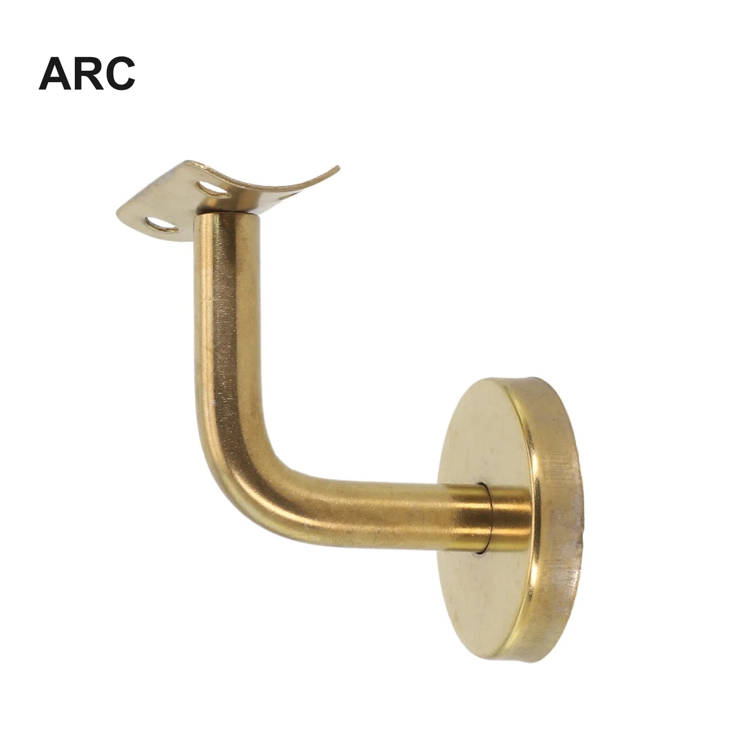 Gold Stair Handrail Bracket | Wall-Mounted Balustrade Support
