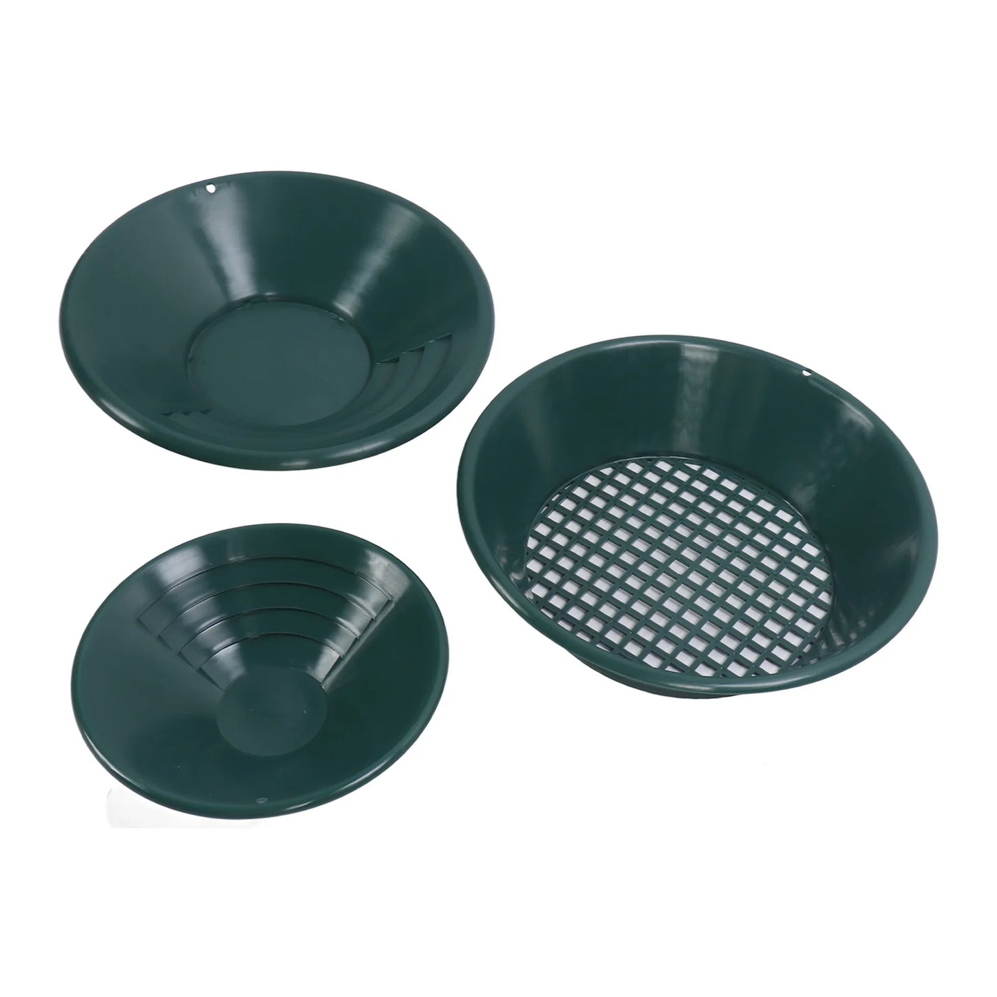 Gold Panning Pan Plastic Washing Hand Operated Round Dredging