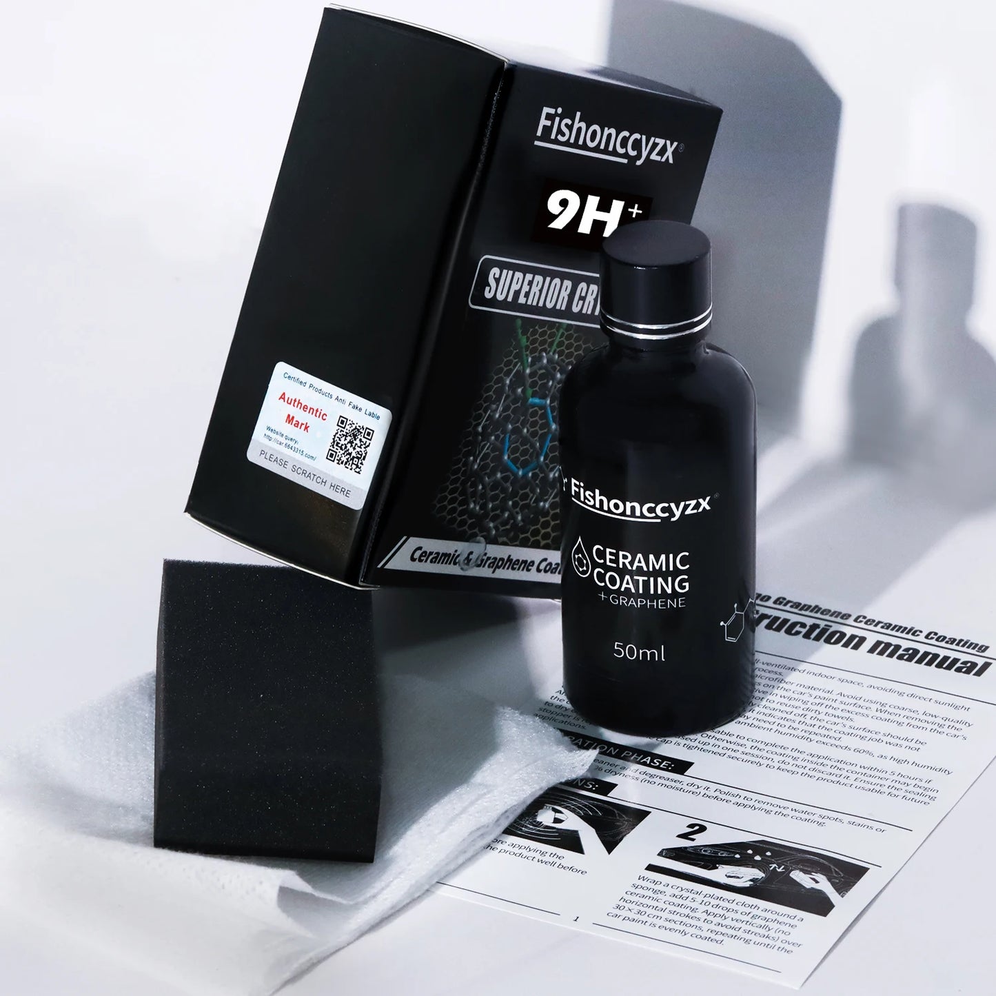 50ml Nano Ceramic Coating Graphene 9H Pro Hydrophobic Paint Protection Car High Temperature Resistance Scratch Resistance Peaceful Pleasures Health and Wellness