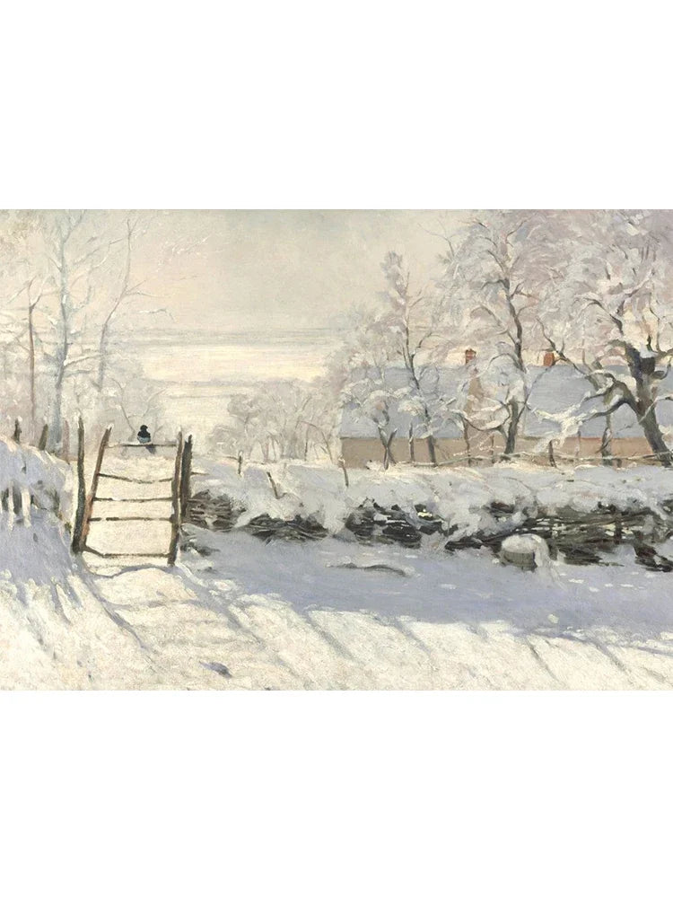 Claude Monet Canvas Wall Art – Garden & Lake Landscape Print