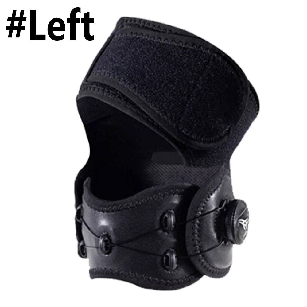 WEFITON qPCS Adjustable Knob Knee Support Brace - Patella Tendon Stabilizer for Pain Relief in Running,Sports & Squats,Women Men Peaceful Pleasures Health and Wellness Black-Left-1PCS S