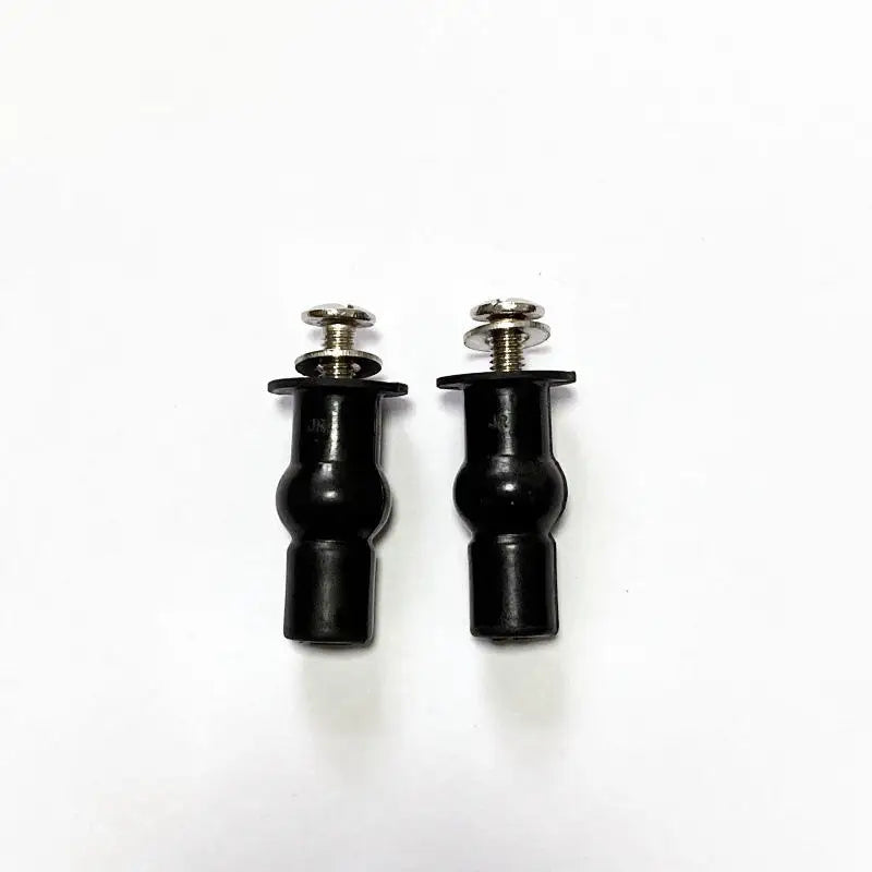 2/4Pcs M6 Toilet Seat Fixing Bolts Rubber Expansion Screws with Nuts for Bathroom Toilet Seat Installation Replacement Parts Peaceful Pleasures Health and Wellness 2pcs