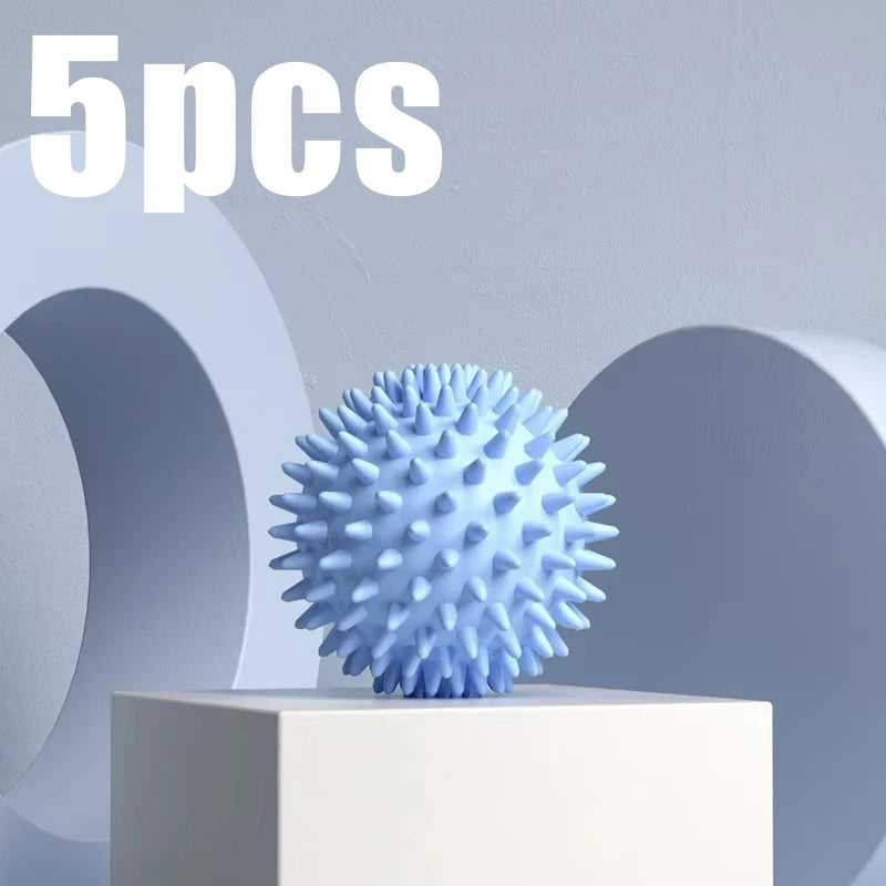 Massage Ball Fascia Ball Muscle Relaxation Massage Yoga Fitness Shoulder Neck Foot Foot Foot Massage Hard Neck Membrane Meridian Peaceful Pleasures Health and Wellness Blue 5pcs