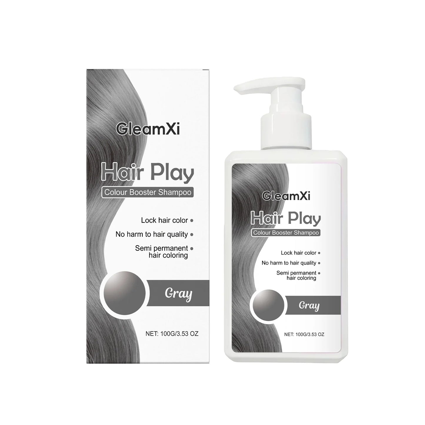 100g Hair Dyeing Shampoo Color-Locking Fade Prevention Gentle Cleansing Nourishing Smoothing Gray Color Fixing Hair Dye Shampoo Peaceful Pleasures Health and Wellness 100g boxed