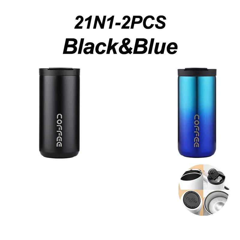 Stainless Steel Vacuum Thermos Travel Mug – Leakproof 12-24Hr