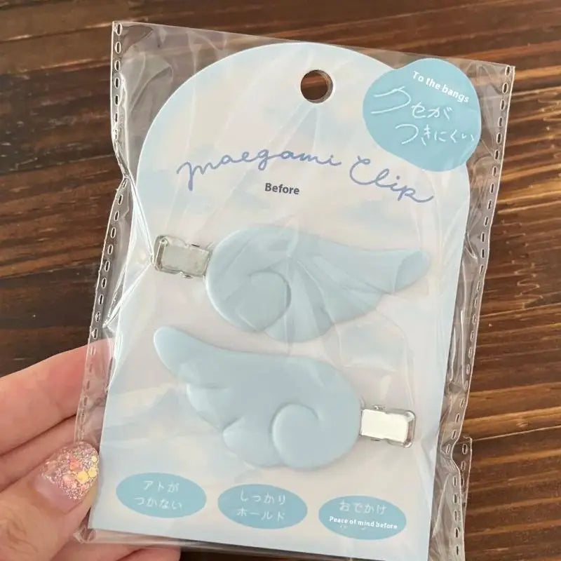 Kawaii Angel Wing Hair Clips – Y2K Japanese Barrettes (1 Pair)