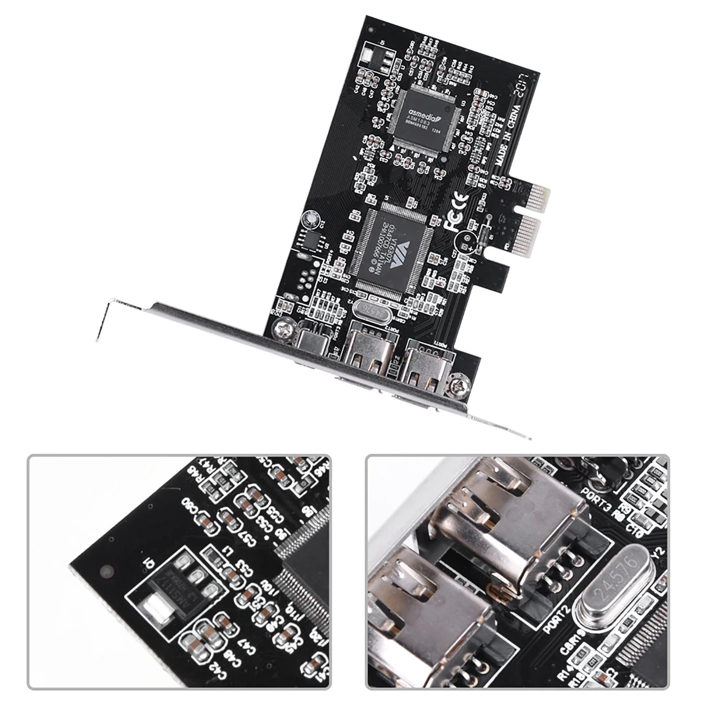 1394a Controller Card Firewire PCI-E PCI Express IEEE 1394 Cable