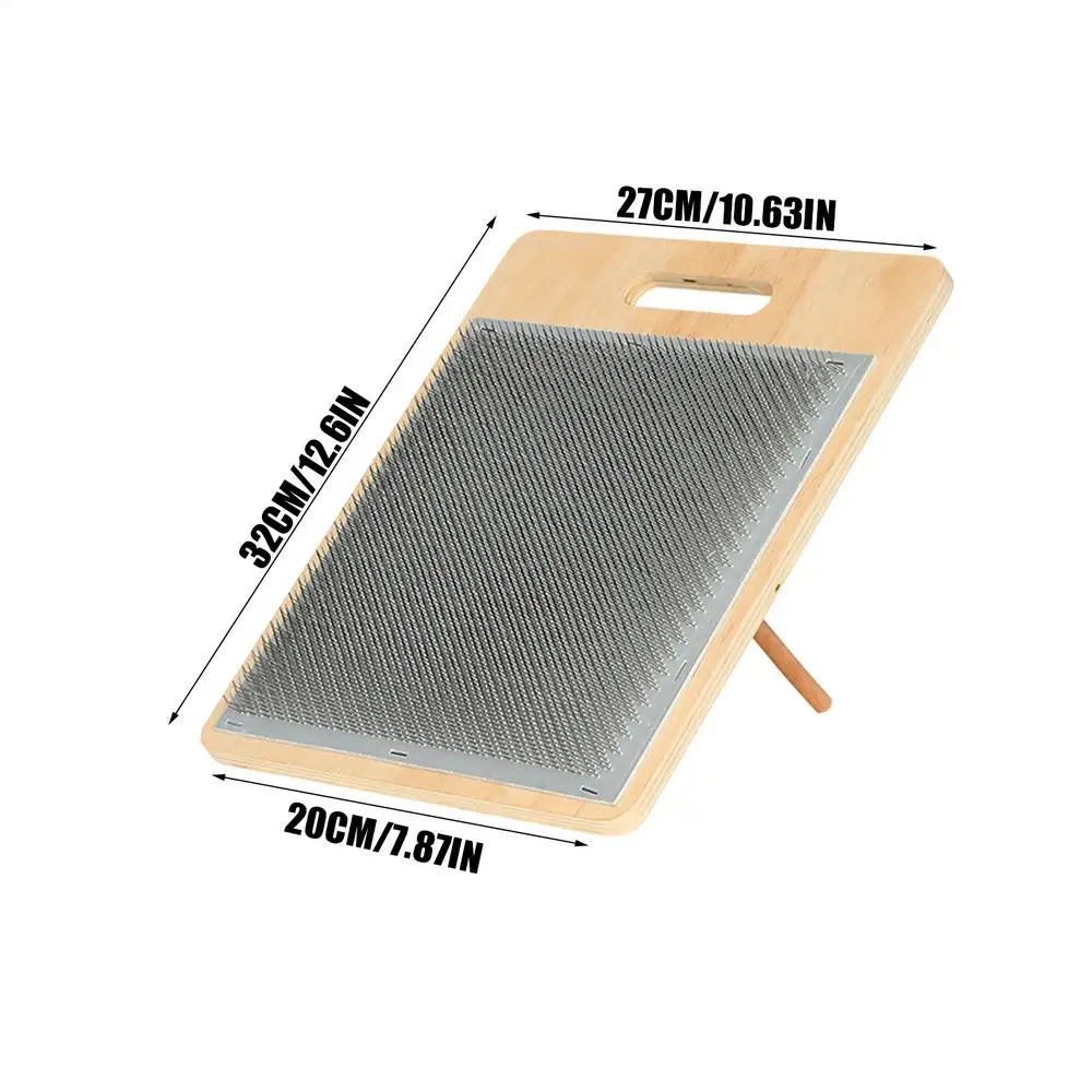 Wooden Wool Blending Board Adjustable Carding Board Wool for Home Beginners Enthusiasts Women Wife Mother Grandmother Peaceful Pleasures Health and Wellness A CN