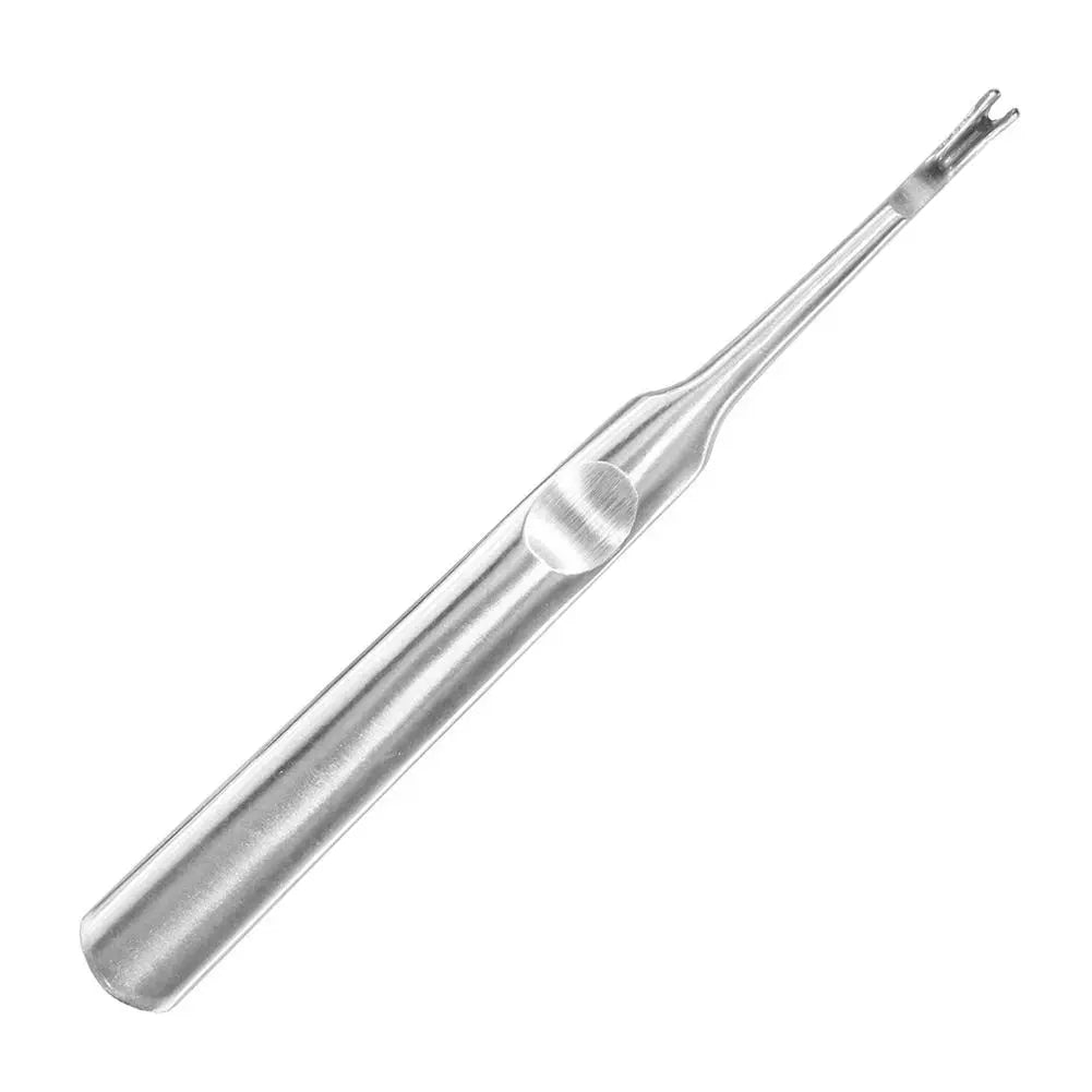 Cuticle Pusher Professional Stainless Steel Nail Cuticle Remover Callus Dead Skin Fork Nail Manicure Pedicure Tools Peaceful Pleasures Health and Wellness 1pc
