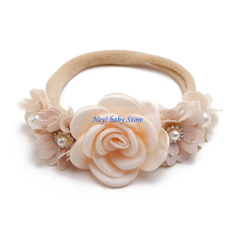 Artificial Flower Baby Headband | Newborn Photo Prop Gift