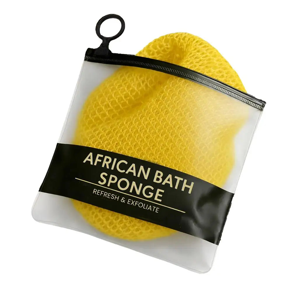 Exfoliating Body Mesh Scrubber | Reusable Bath Net Sponge Body Exfoliating Scrubber Peaceful Pleasures Health and Wellness yellow