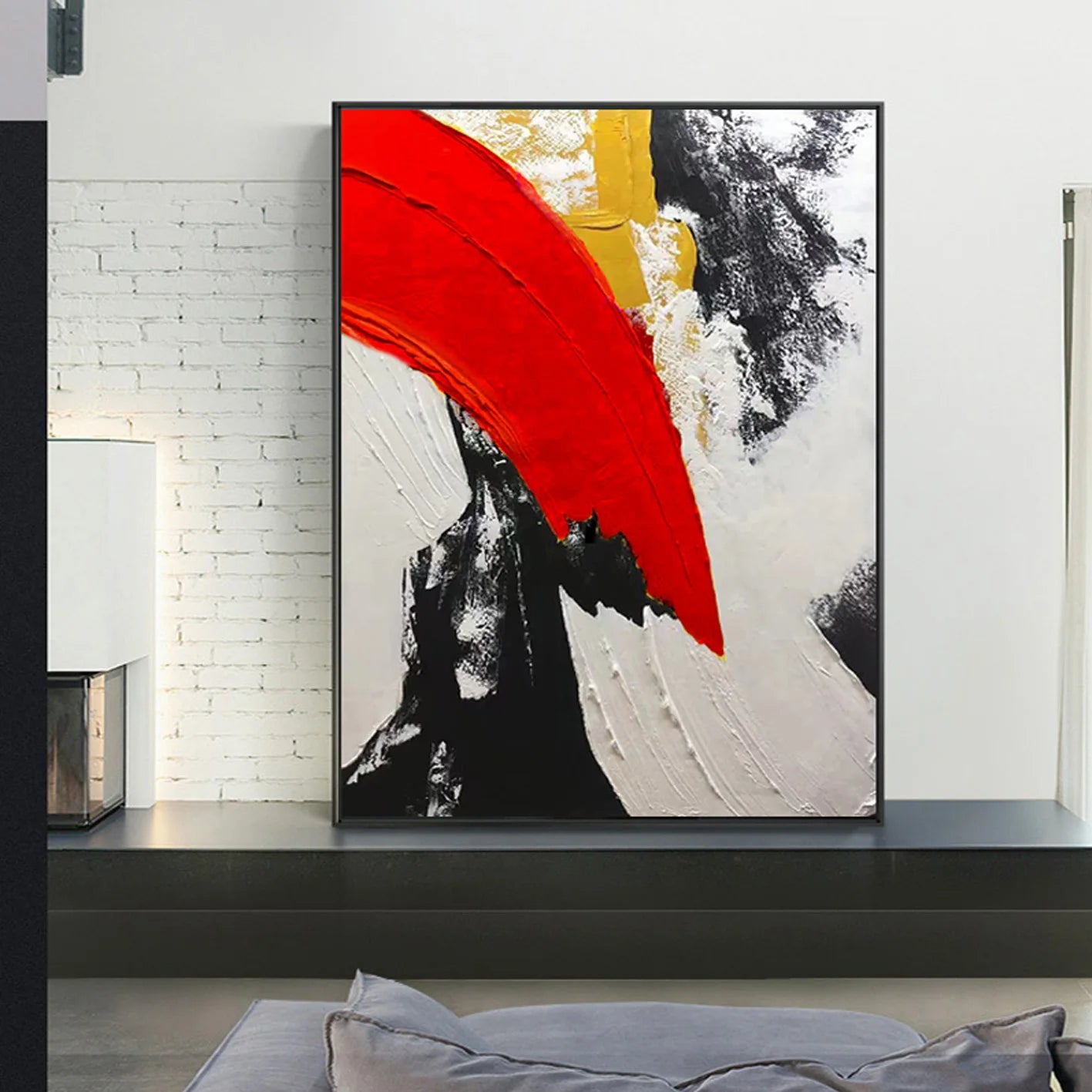 Personalized Gifts ,Hand made Abstract Oil Painting Wall Art, Modern large wall picture, Living Room Art, Acrylic Canvas Peaceful Pleasures Health and Wellness A customization
