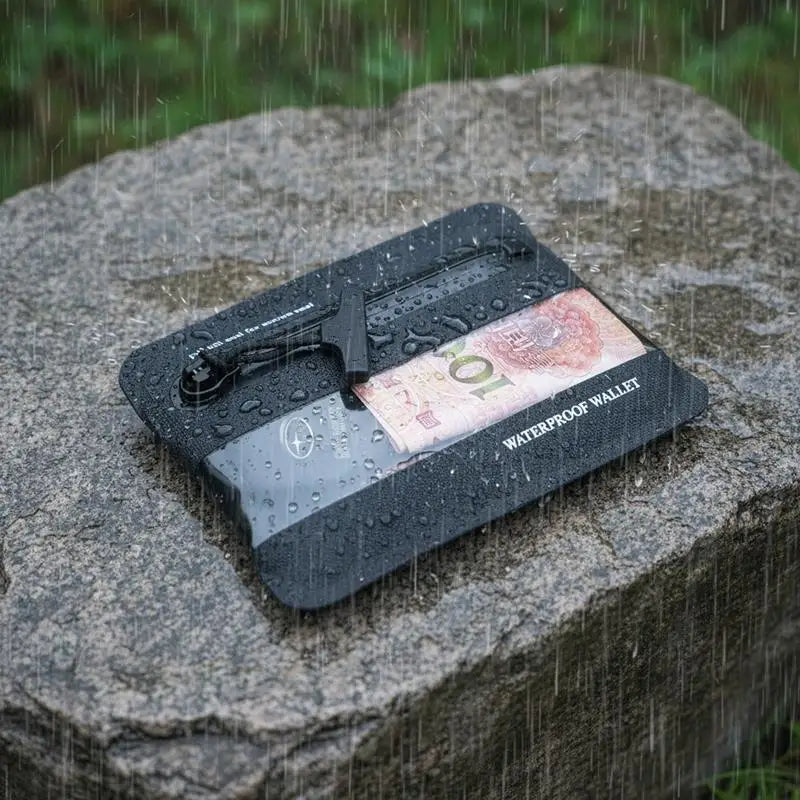 Waterproof Military-Grade TPU Wallet – Card, Key & Cable Pouch