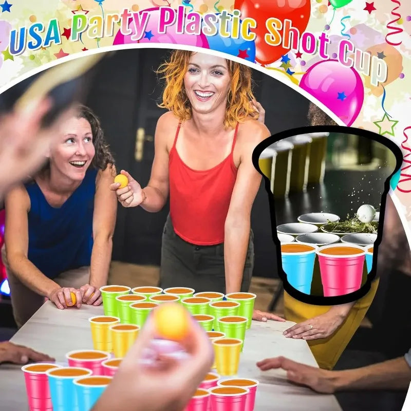 Disposable Party Cups 50–200pcs | 2oz Colorful Tasting Cups