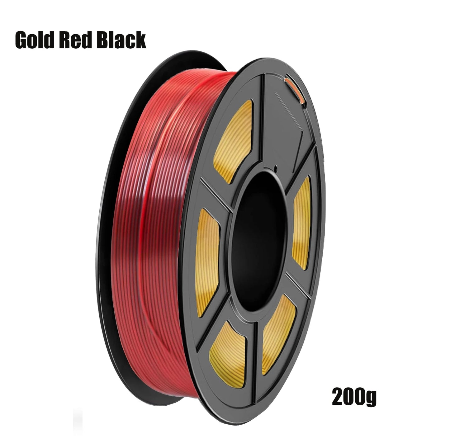 DINGSUN 4-Color Silk PLA+ Filament Bundle 1.75mm Shiny Finish