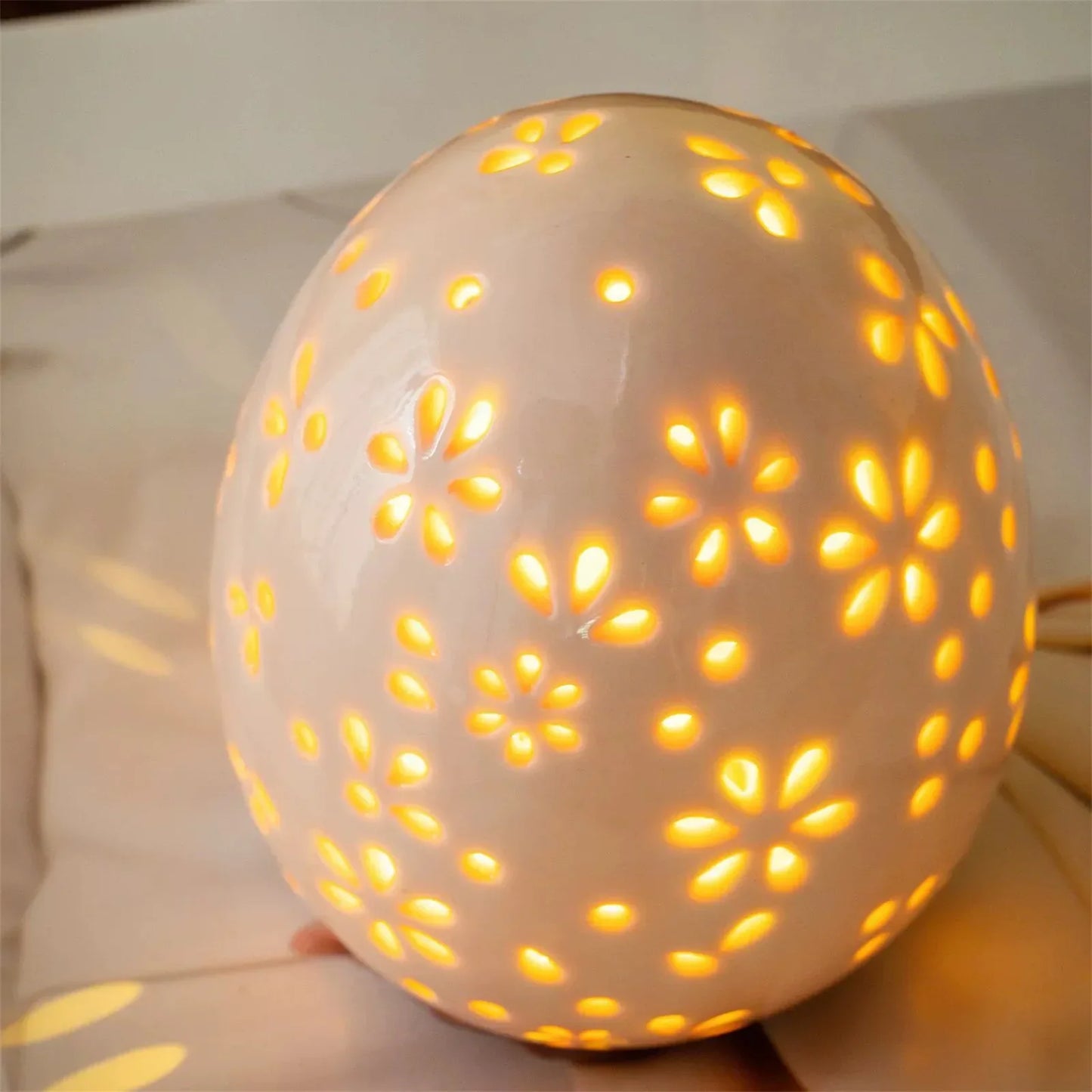 Rustic Easter Egg Glass Dome Ornament | Spring Decor