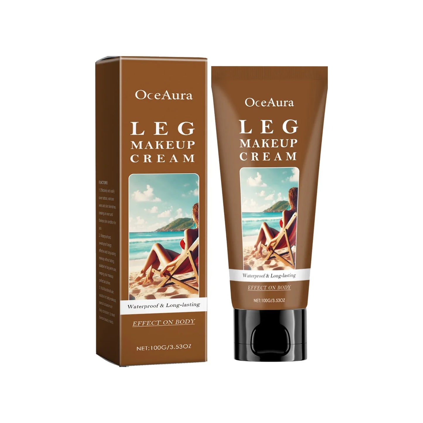 OceAura Leg Makeup Cream – Waterproof Body Concealer Foundation