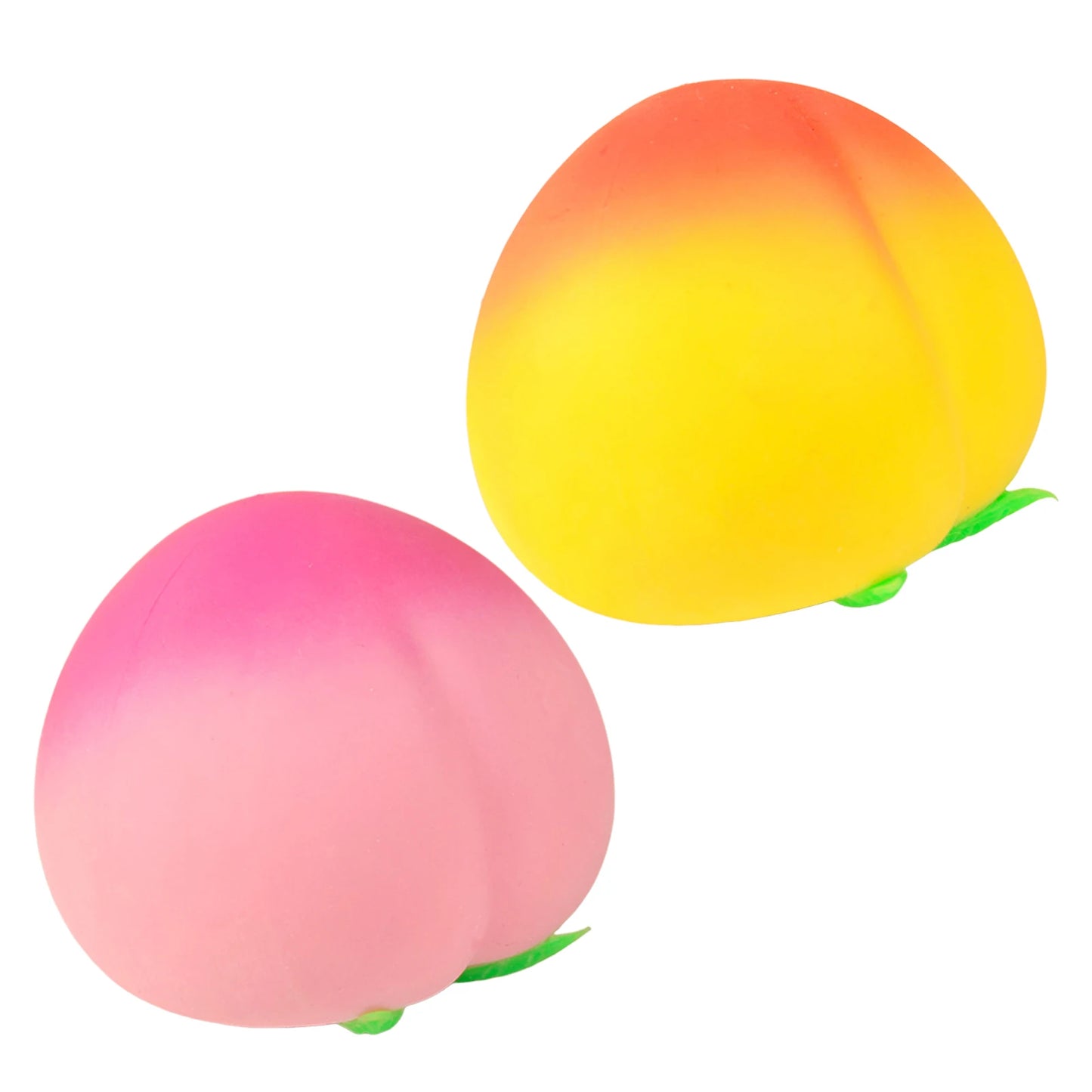 Peach Shaped Fruit Stress Ball,Anxiety Relief Squeeze Toy For Adults,Soft Slowing Rebound Simulated Fruit Foam Decompression Toy Peaceful Pleasures Health and Wellness Bundle