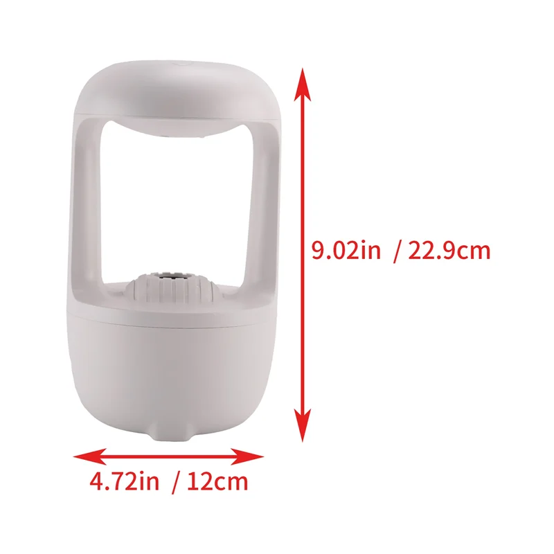 A36T-1 Piece Humidifier Household Desktop With Anti-Gravity Water Drop Rising Diffuser White New Smart Peaceful Pleasures Health and Wellness