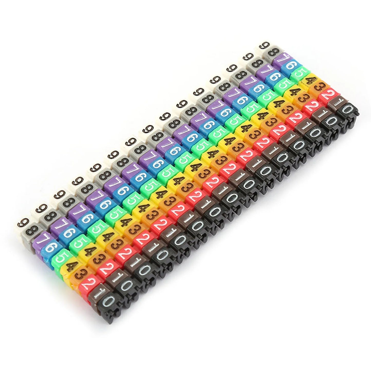 Wire Numbering Marker Wire Number Digital Number Tube Wire Number Label Tube Cable Marker Colorful Peaceful Pleasures Health and Wellness 1.5MM