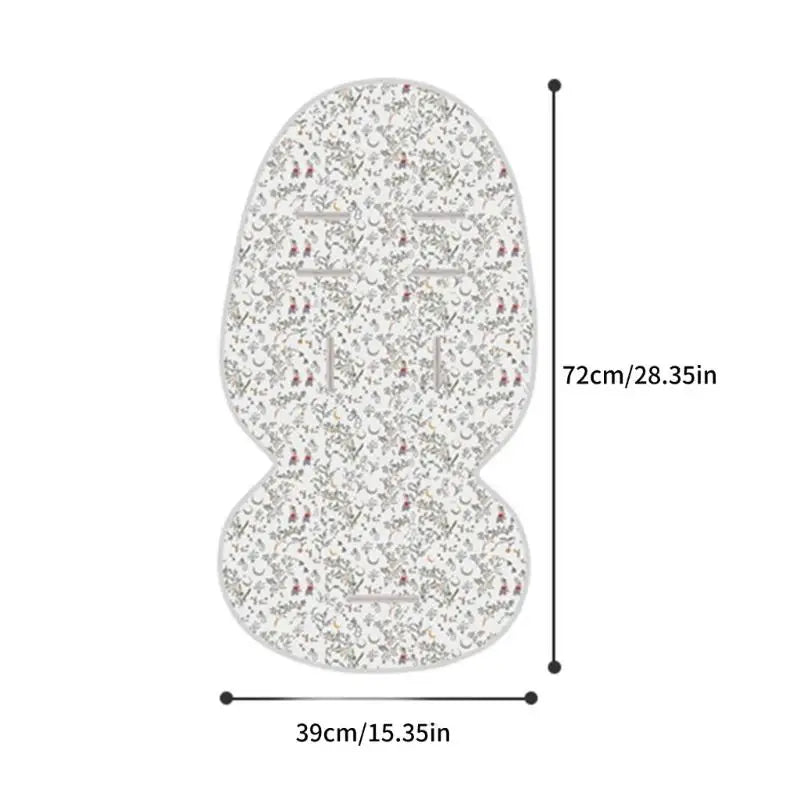 Baby Stroller Cooling Seat Mat | Breathable Ramie, Universal Fit