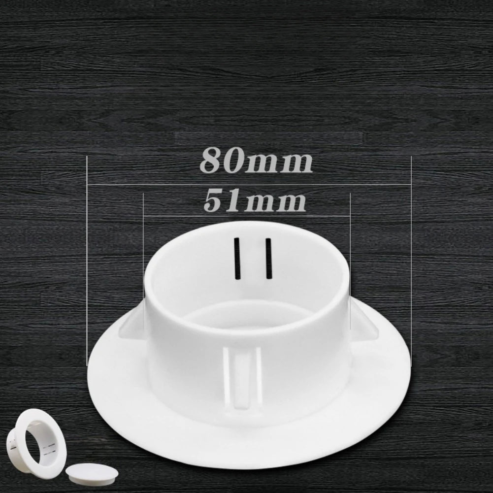 40- Separable Decorative Wall Hole Cover Protective Cap Plastic Round