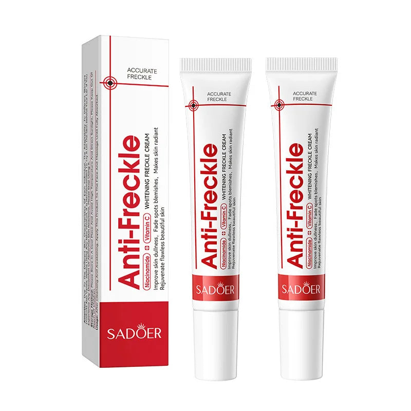 SADOER Anti Freckle Cream Face Whitening Creams Spot Removing Anti-aging Moisturizing Freckles Removal Facial Cream Skin Care Peaceful Pleasures Health and Wellness 2pcs