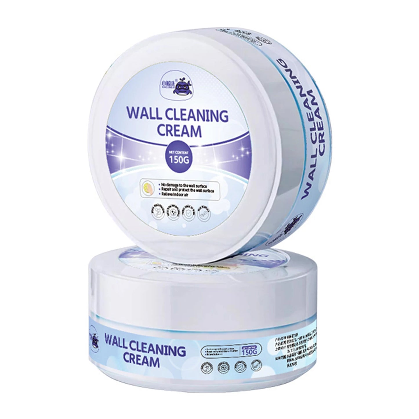 Multi-Purpose Wall Cleaning Conditioning Cream Stain Removal Powerful Renovation Solid-Paste Easy Application Wall Repair Tool Peaceful Pleasures Health and Wellness 2pcs