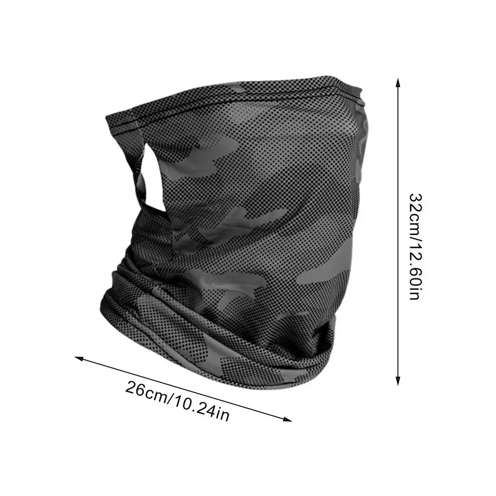Breathable Sun Protection Face Mask Cooling UV Cover for Outdoor Sports Cycling Hiking Climbing Travel, Men Women Peaceful Pleasures Health and Wellness Dark Grey