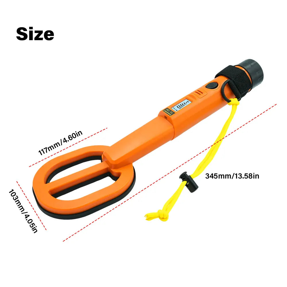 Underwater Metal Locator Sound Vibration Reminder Handheld Portable Underwater Metal Detector High Sensitivity for Lake Seabed Peaceful Pleasures Health and Wellness TC-130-Orange