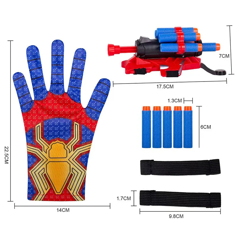 Kids Spider Web Shooter Glove Toy | Cosplay Wristband Launcher