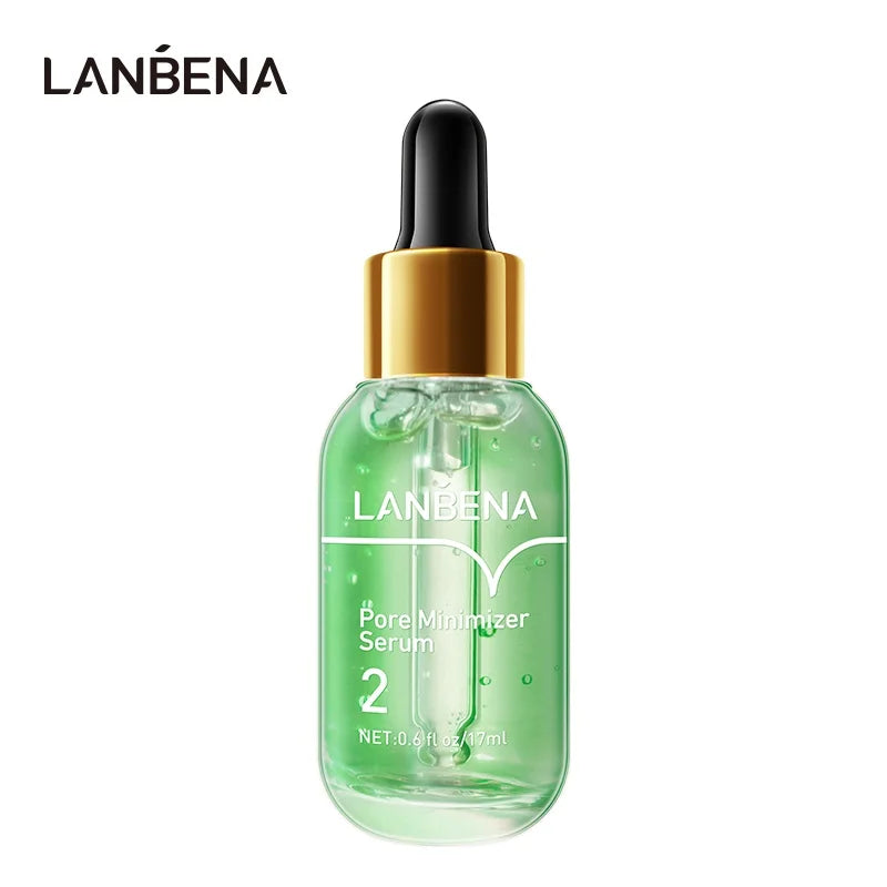 LANBENA Blackhead Remover Mask + Shrinks Pore Serum (Step 1+Step 2) Facial Acne Treatment 17ml Peaceful Pleasures Health and Wellness Shrinks Pore Serum