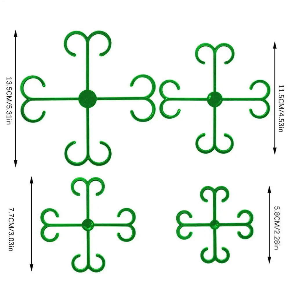 Plant Stem Support Clips – 4 Pcs Multi-Size Vine Climber Set